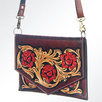 American Darling Cross Body Hand Tooled Genuine Leather Western Women Bag Handbag Purse | Crossbody for Cute